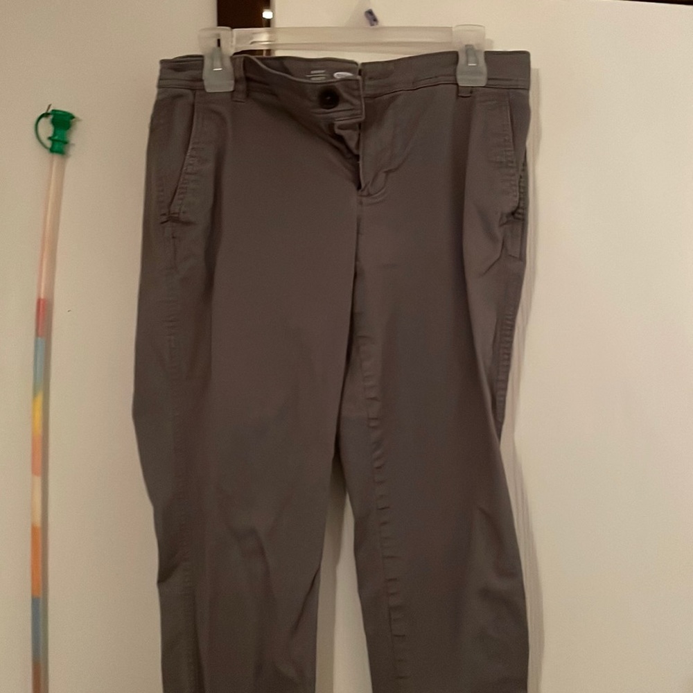 Dress pants khaki type pant grey color